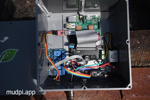 MudPi main unit 12v powered Raspberry Pi